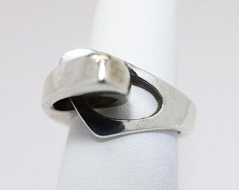 Mid Century Modernist Sterling Silver Ring by Niels Erik From (Denmark)