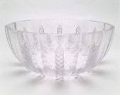Vintage Lalique French Art Glass 39 Ceres 39 Wheat Bowl, Designed by Marc Lalique, ca. 1970 39 s