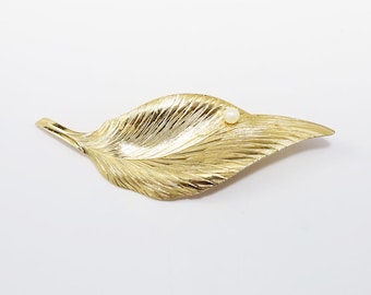 Christian Dior GROSSE 1964 Vintage Double Long Leaf Curled Wavy