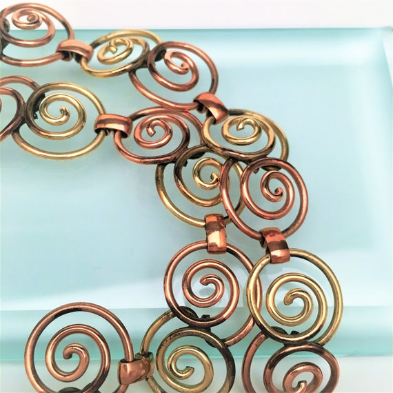 1950's Gold Filled Spiral Necklace by Probst - image 3