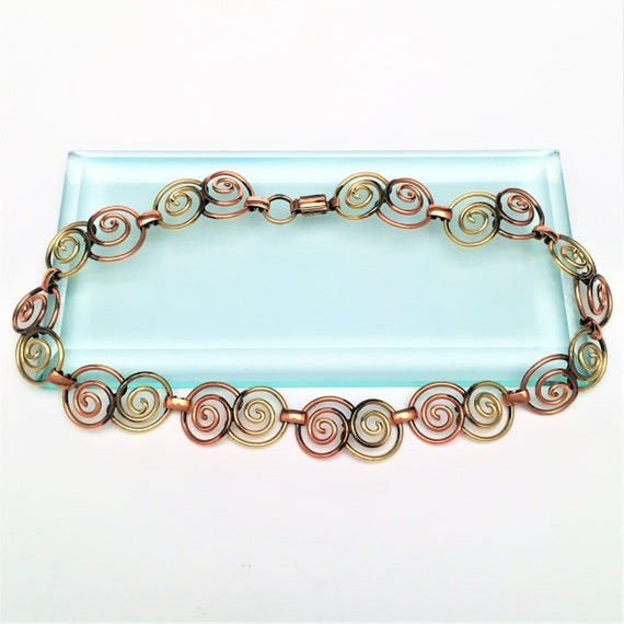 1950's Gold Filled Spiral Necklace by Probst - image 2