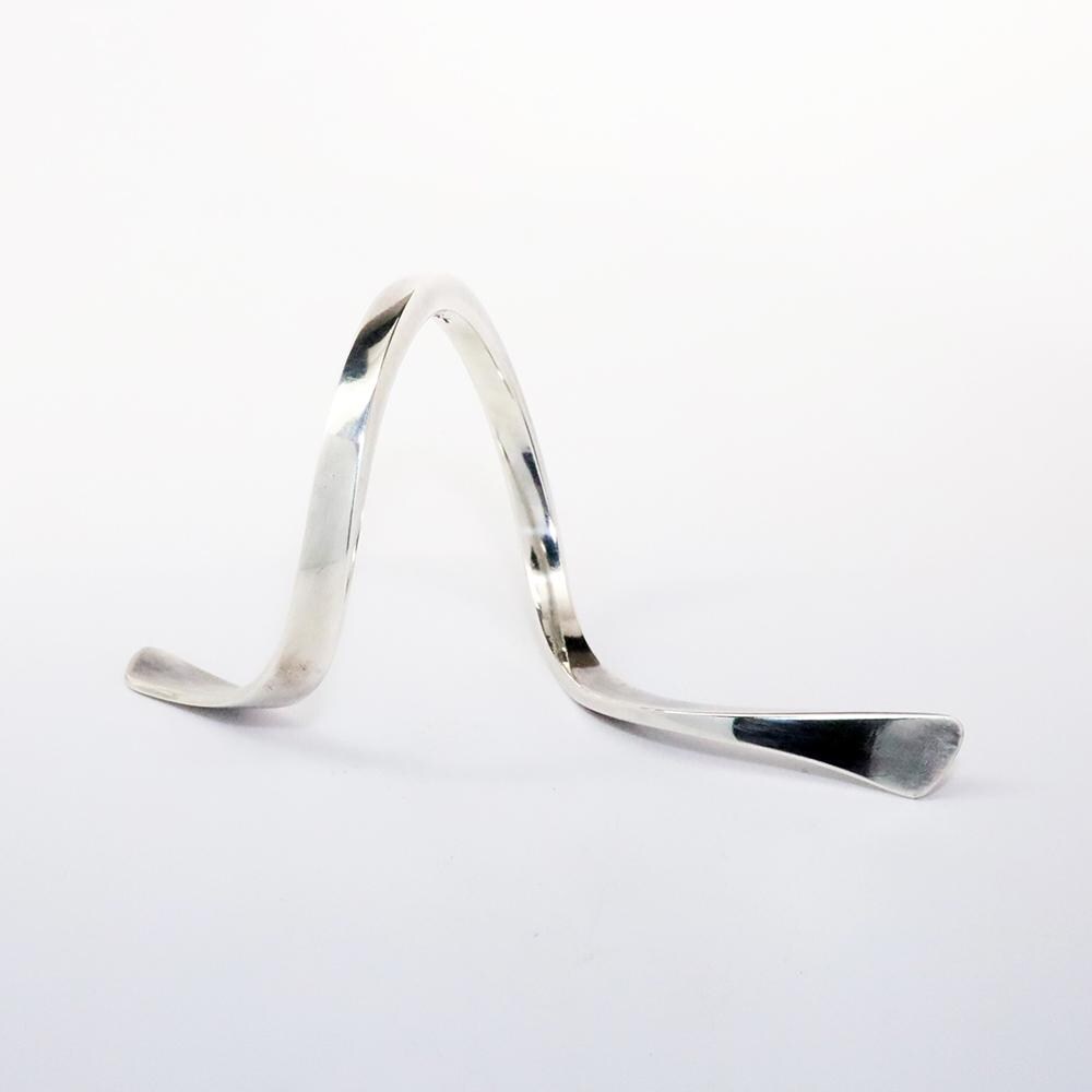 Bracelet Argent Sterling 925 - Créateur Fausing Denmark - Nacre Et Design Moderniste