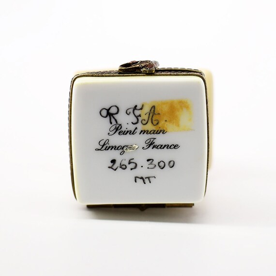 Retired Limoges, France Porcelain Birdhouse Trinket Box With