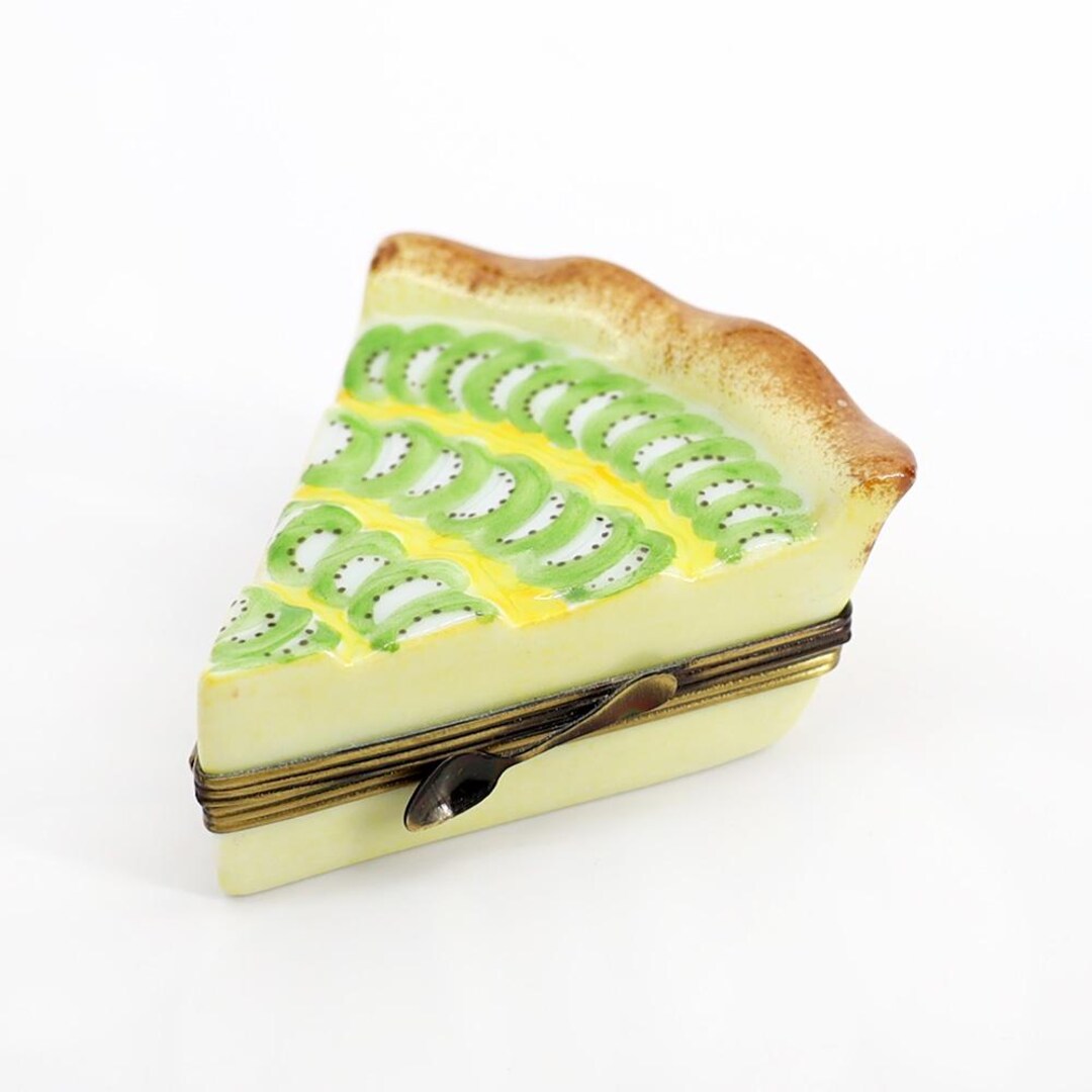 Limoges Porcelain Slice of Kiwi Pie/tart Trinket Box - Etsy