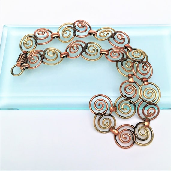 1950's Gold Filled Spiral Necklace by Probst - image 1