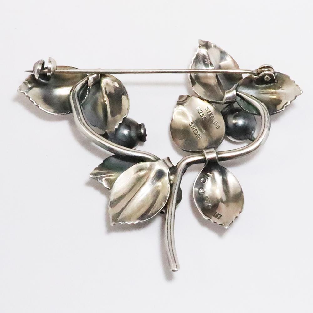 Vintage Gertrude Engel for Anton Michelsen Sterling Silver Rose