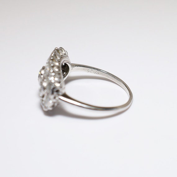 Antique Art Deco Era Platinum & Diamond Engagemen… - image 2