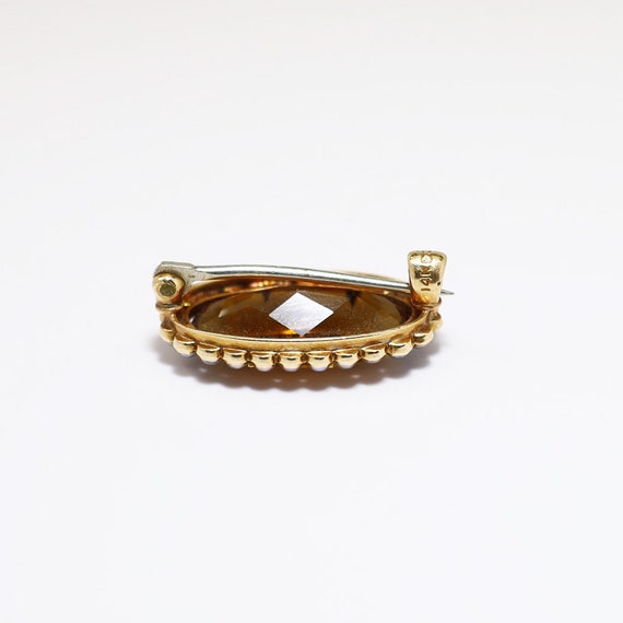 Antique Early 2oth Century 14k Gold, Citrine & Se… - image 3