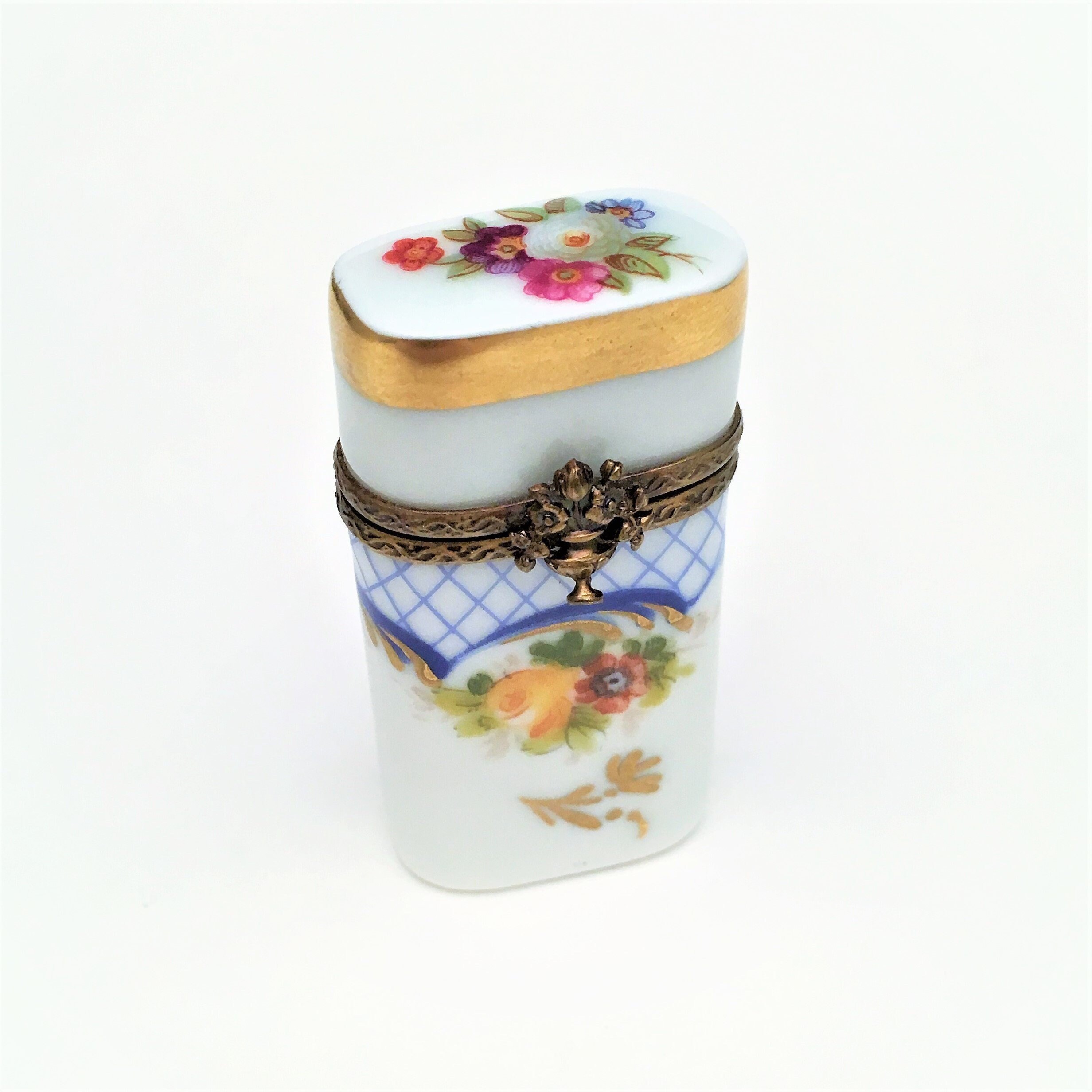 Vintage Limoges Needle/pin Holder Trinket Box Etsy