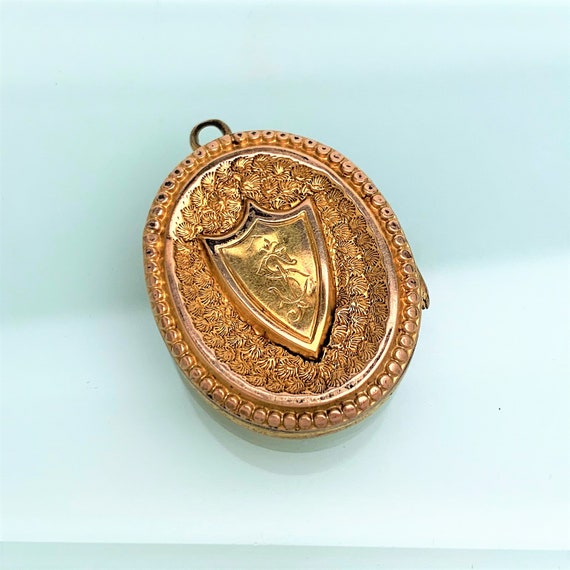 Antique Victorian Era Gold Filled Locket - image 2