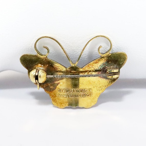 Vintage David Andersen Norway Gilt Sterling Silver & Guilloche