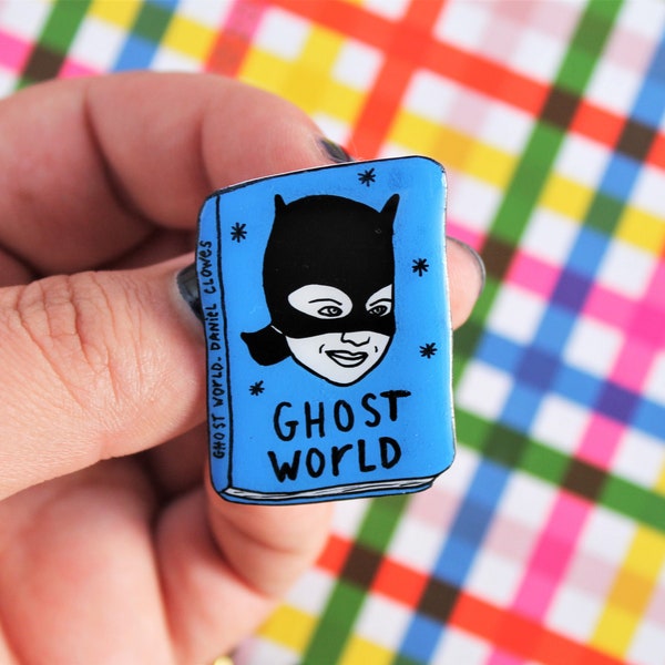 Broche livre "GHOST WORLD" - Enid Coleslaw Pin - Cadeau