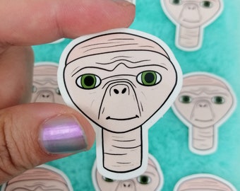 Vinyl Sticker Extraterrestrial - 90s Sticker - Gift