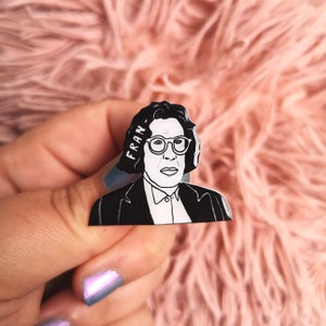 Broche FRAN LEBOWITZ - Retrato de Fran Lebowitz - Cadeau