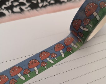 Champignons Washi Tape - Papeterie Washi Tape - Automne Washi Tape - Cadeau