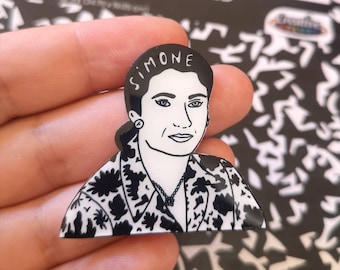 Brooch Simone Veil - Portrait Simone Veil - Cadeau