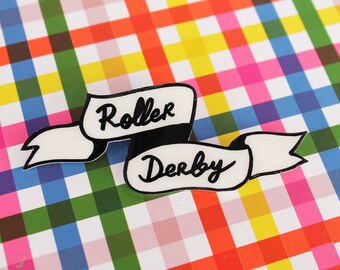 Brooch "ROLLER DERBY" - Unique Gift
