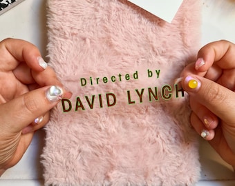 Pegatina transparente Dirigida por David Lynch - Autocollant Vinyle résistant - Cadeau fan cinéma