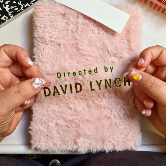 Sticker transparent Directed by David Lynch - Autocollant vinyle résistant - Cadeau fan cinéma