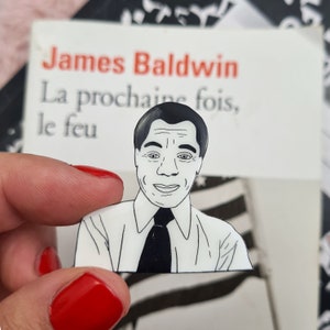 Broche James Baldwin - Pin Portrait James Baldwin - Cadeau