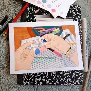 REINE DE COEUR - Illlustration Originale