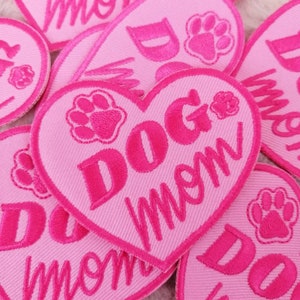 Patch Thermocollant Brodé DOG MOM Amoureux des Chiens Patch Cadeau image 2