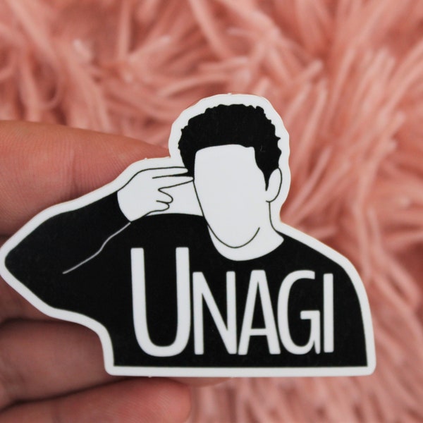 Vinyl Sticker UNAGI -  Ross Geller Sticker - Gift