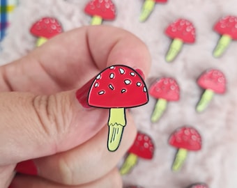 Mushroom Soft Enamel Pin - Fungi Pin - Gift