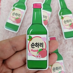 Vinyl Sticker SOJU - Peach Soju Sticker - Geschenk Kdramas Lover