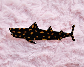 La Vie Aquatique Brooch: Handmade Jaguar Shark Pin - Wes Anderson Gift