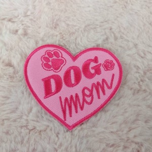 Patch Thermocollant Brodé DOG MOM Amoureux des Chiens Patch Cadeau image 4