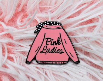 Pink Ladies Enamel Pin: Pop Culture Accessory