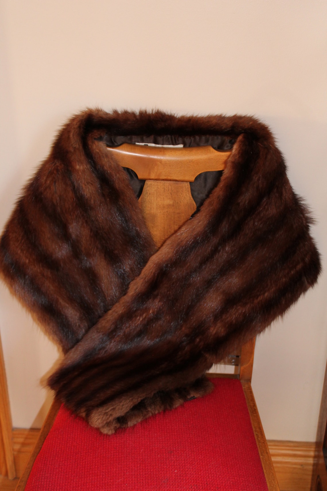 Vintage 1960s Mink Wrap Stole Genuine Fur Wrap Wedding Etsy