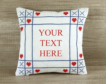 custom needlepoint pillow