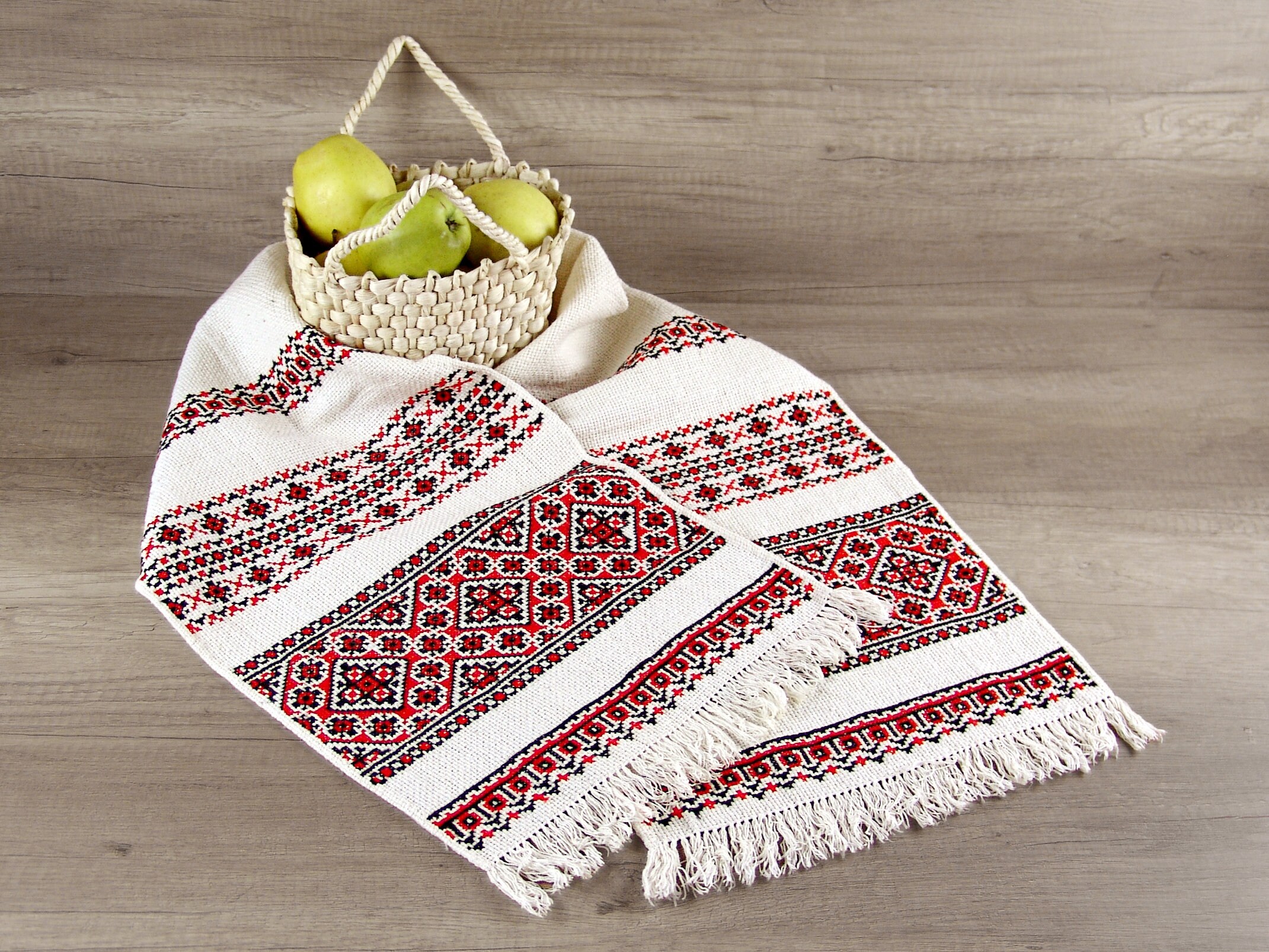 Hand embroidered Ukrainian rushnyk towel Ukrainian embroidery Etsy