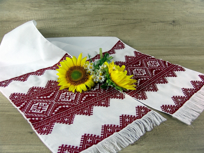 Decoración étnica ucraniana boda rushnyk mano bordada | Etsy