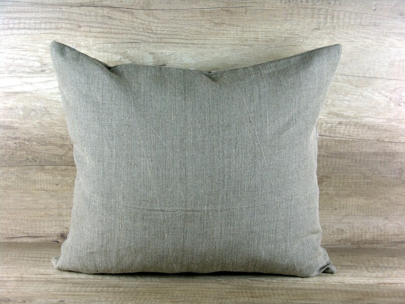 White Modern Farmhouse PILLOW COVER Richelieu Embroidery Gray Etsy