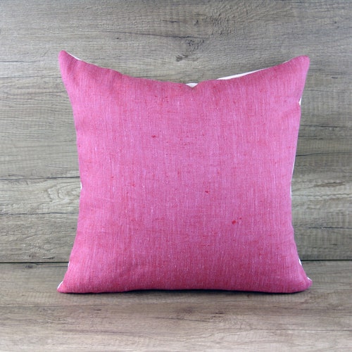 Floral embroidery shops Home Sweet Home CUSHION COVER, Flower cross stitch pillow cover, Needlepoint throw pink pillowcase floral, New home gift