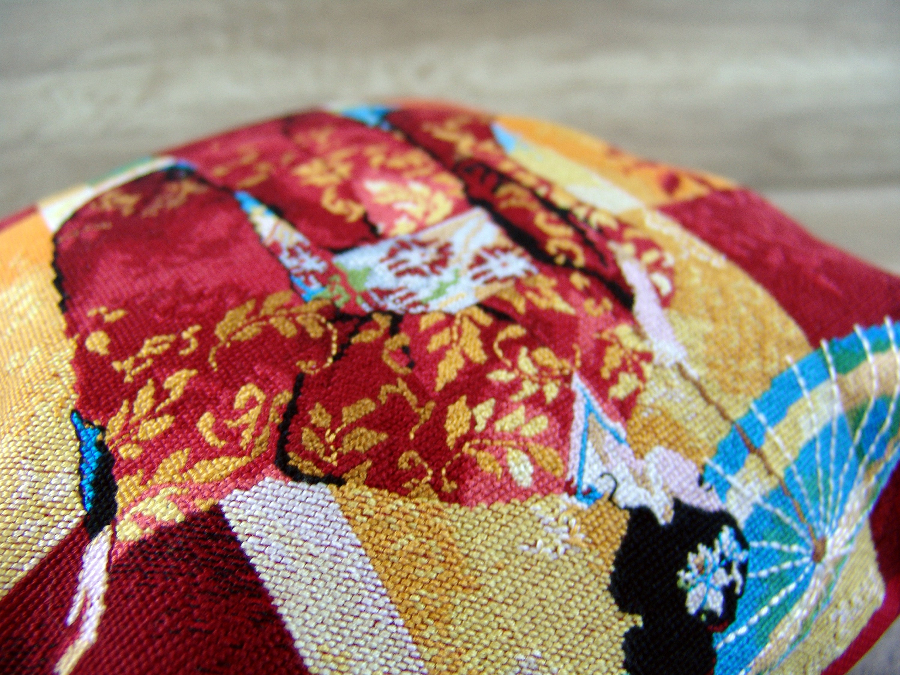 Asian needlepoint pillowcases Japanese style embroidery | Etsy