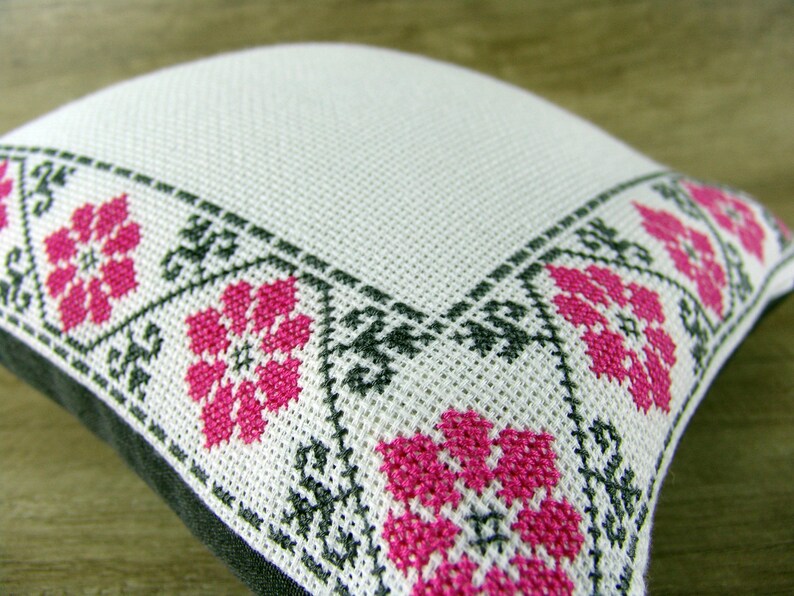 Custom embroidered CUSHION COVER floral Personalized Etsy