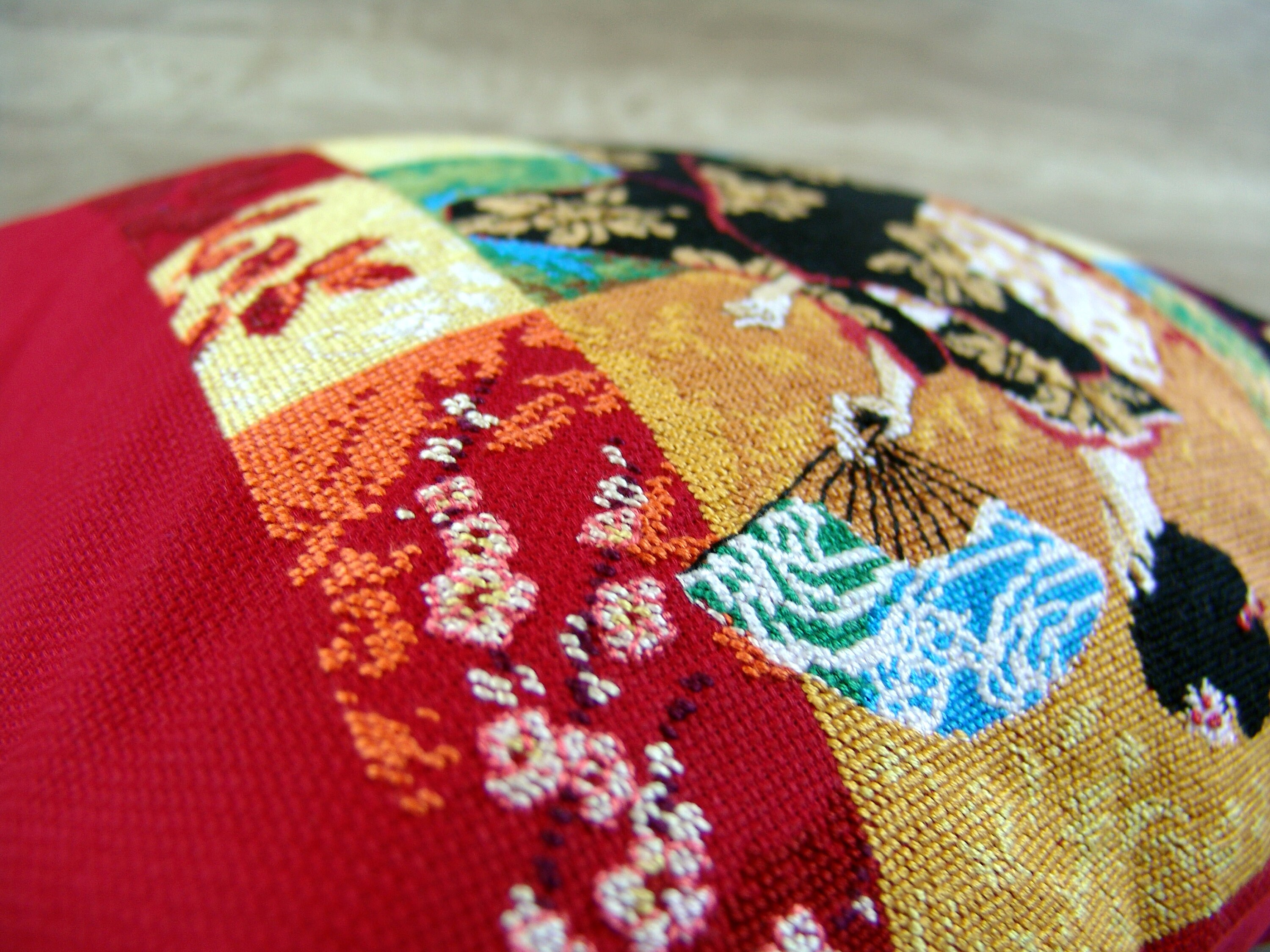 Asian needlepoint pillowcases Japanese style embroidery Etsy
