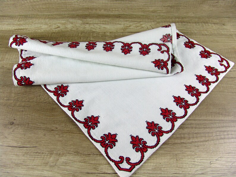 Hand embroidered table runners set of 2 Ukrainian ethnic Etsy