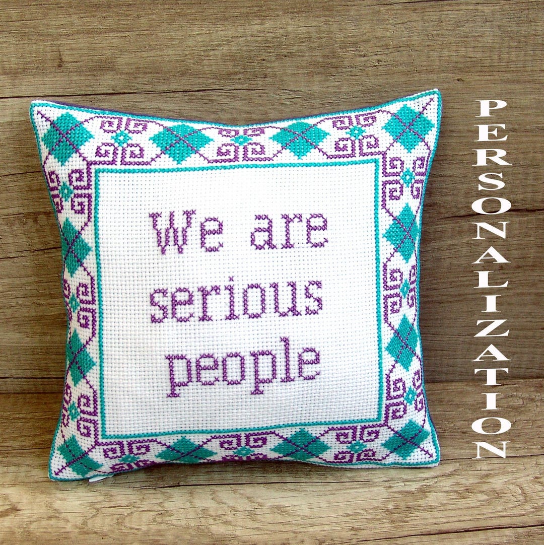 Pillow Covers Needlepoint Pillows Custom Embroidered PILLOW COVER