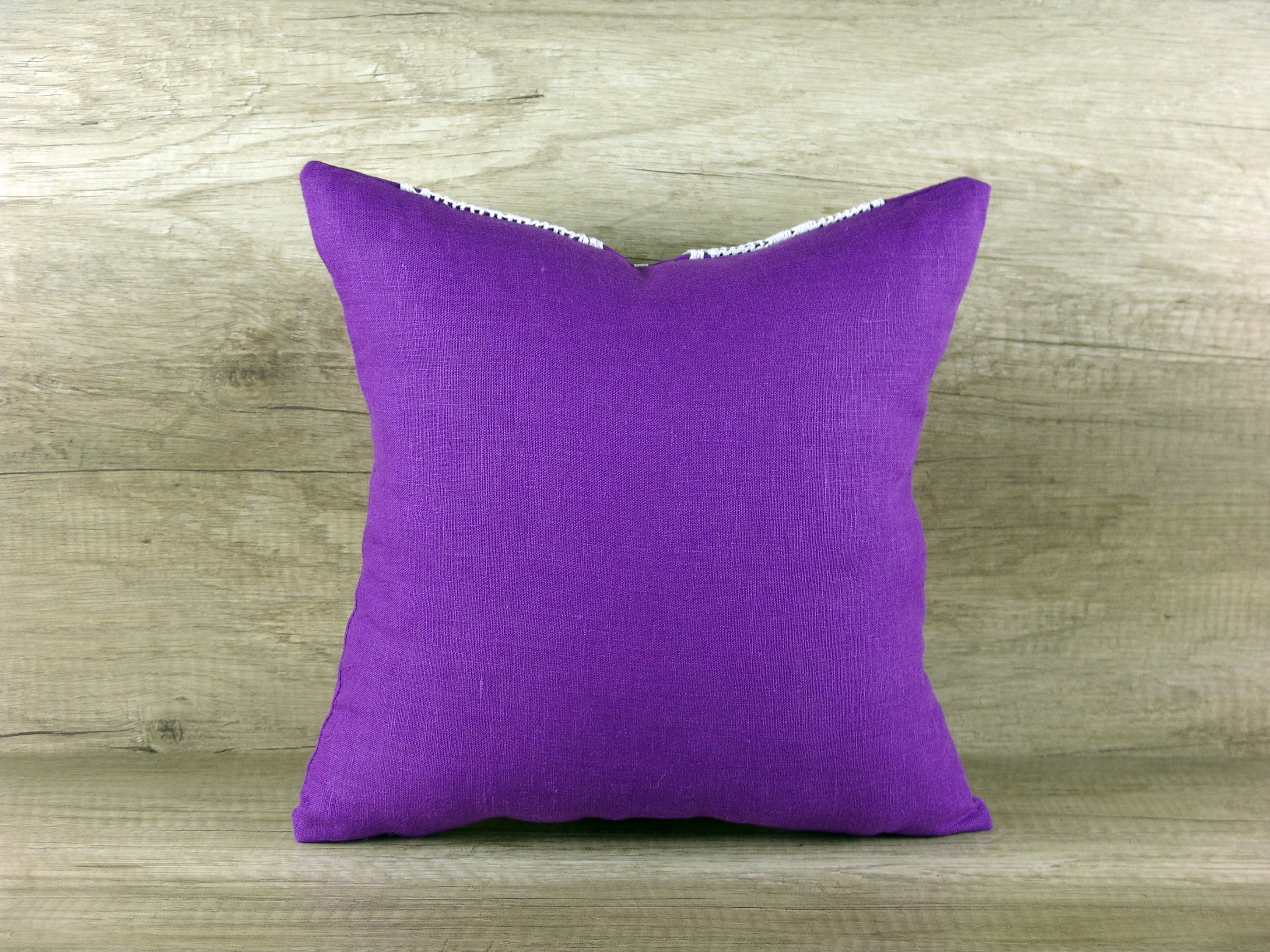 Lace cover purple white PILLOW COVER Romantic bedroom country Etsy