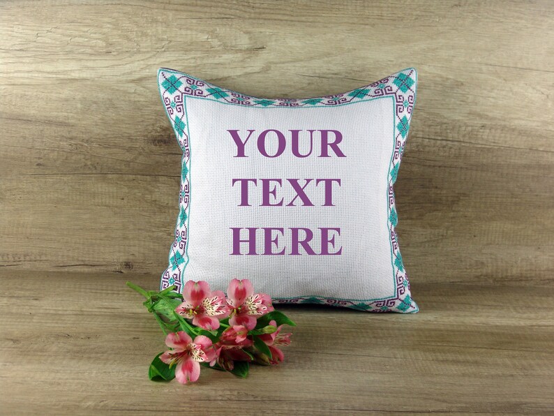 Custom embroidered pillow personalized Custom personalized Etsy