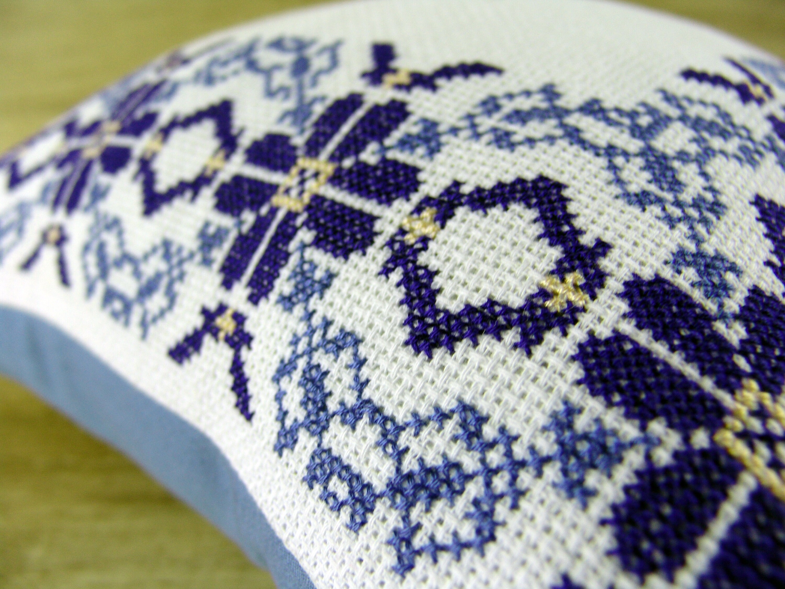 Custom needlepoint personalized CUSHION COVER Navy blue Etsy