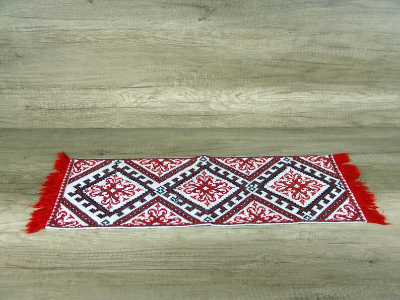 Ukrainian ethnic hand embroidered table runner Decor table Etsy