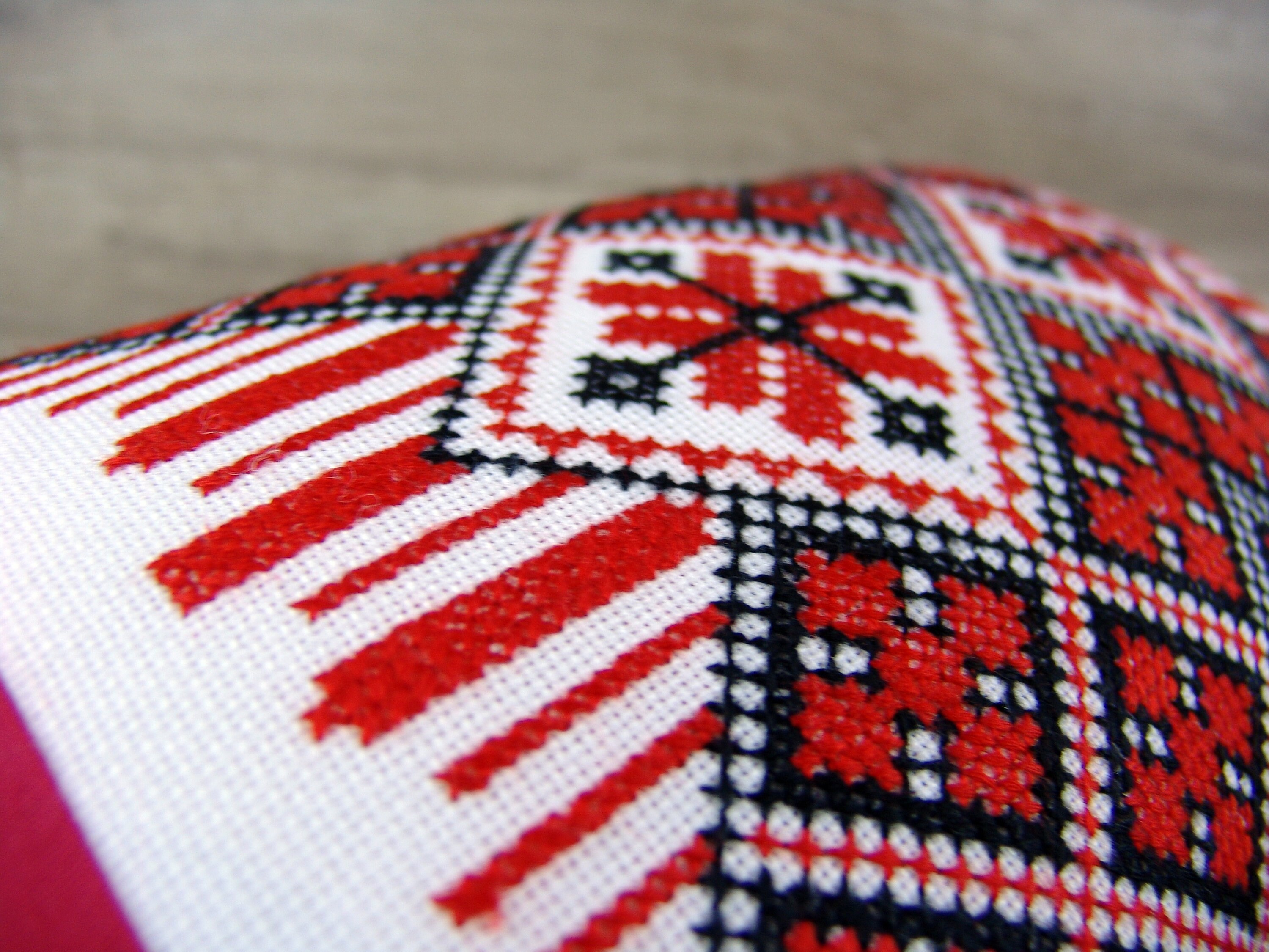 Ukrainian embroidery throw PILLOW COVER Rectangular double Etsy