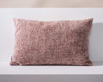 Decorative pink thick cushion COCO 60x40, big boho cushion, elegant pillow, decorative light pink cushions