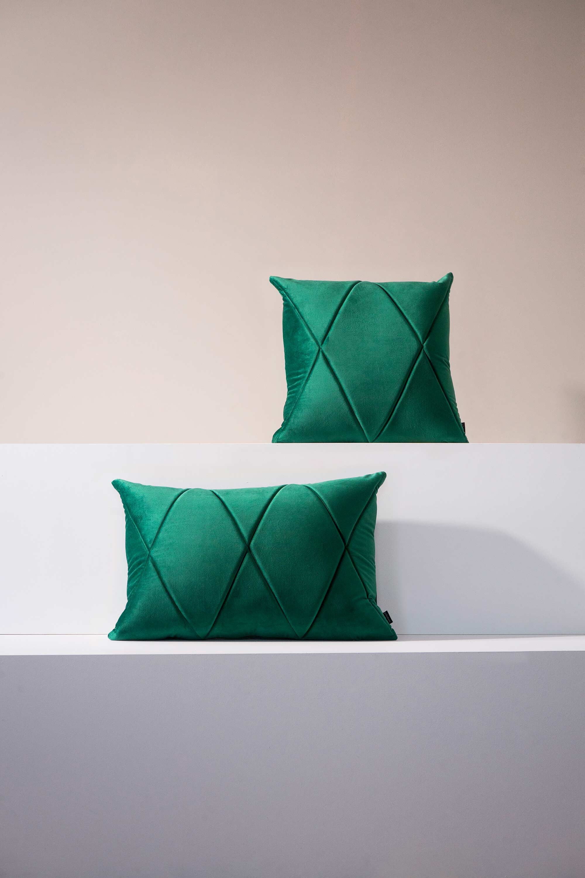 Emerald Green Decorative Pillow Dark Green Quilted Cushion Bottle Green Luxury Throw Pillow Etsy Canada